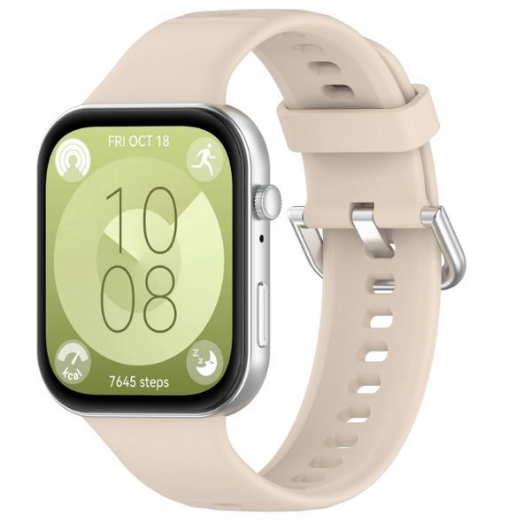 Ремінець 3 шт CDK для Huawei Watch Fit 4 | Silicone Sport Classic (017792) (ivory) 022001-008 фото
