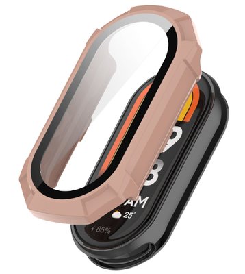 Чохол-накладка для Xiaomi Mi Smart Band 9 Ceramic | Пластик Gloss Glass Full Cover (015816) (pink) 018017-373 фото