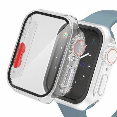 Чохол для накладка DK для Apple Watch 46 mm (Series 10) | Пластик Ultra Soft-Touch Glass Full Cover (clear) 020325-936 фото
