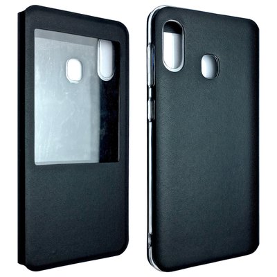 Чехол-книжка DK-Case силикон кожа для Samsung A20/A30 (black) 08718-722 фото