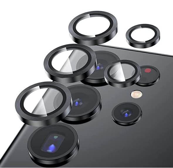 Защитное стекло на камеру DK Lens Metal Ring Eagle Eye для Samsung Galaxy S23 Ultra (S918) (black) 015718-062 фото