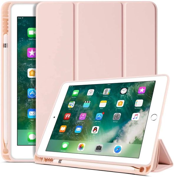 Чохол-книжка CDK Екошкіра силікон Smart Case Слот під стилус для Apple iPad 10.2" 8gen 2020 (011189) (pink 013744-083 фото