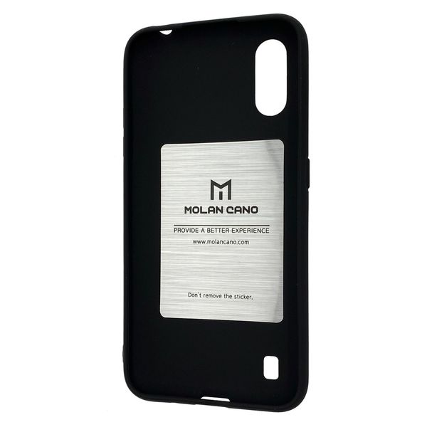 Чехол-накладка Silicone Hana Molan Cano для Samsung Galaxy A01 (A015) / M01 (M015) (black) 010000-076 фото