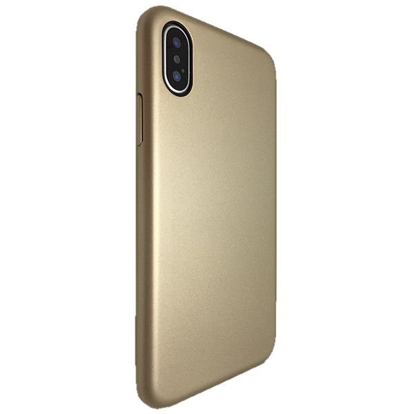 Чехол-накладка DK пластик софт-тач под оригинал для Apple iPhone X / XS (gold) 06691-723 фото