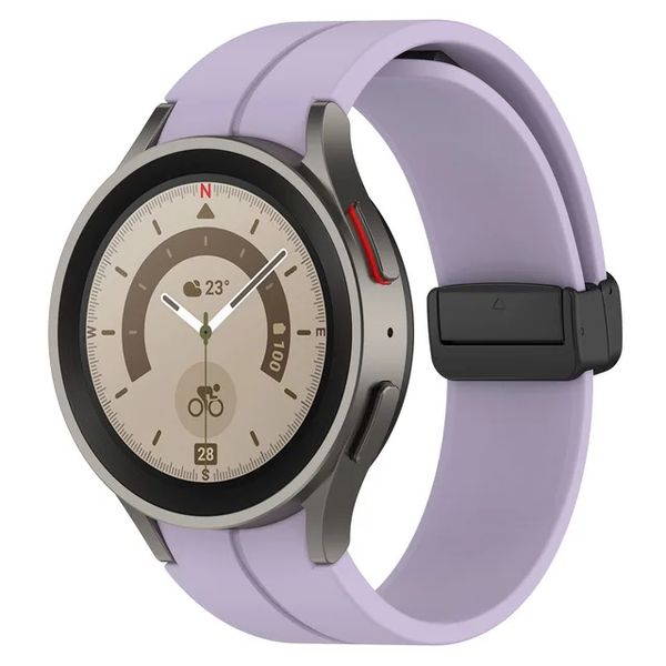 Ремінець CDK для Samsung Galaxy Watch7 (L305 / L315) 44mm | "S" Silicone Sport Magnetic (015835) (viola / 017896-084 фото