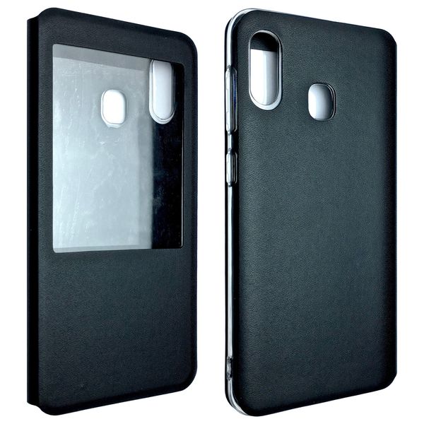 Чехол-книжка DK-Case силикон кожа для Samsung A20/A30 (black) 08718-722 фото