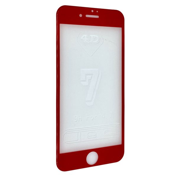 Защитное стекло DK 4D Full Glue для Apple iPhone 7 / 8 / SE (red) 05974-757 фото