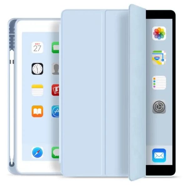 Чехол-книжка CDK Эко-кожа силикон Smart Case Слот Стилус для Apple iPad Air 9.7" 2gen 2014 (013748) (white 013751-927 фото
