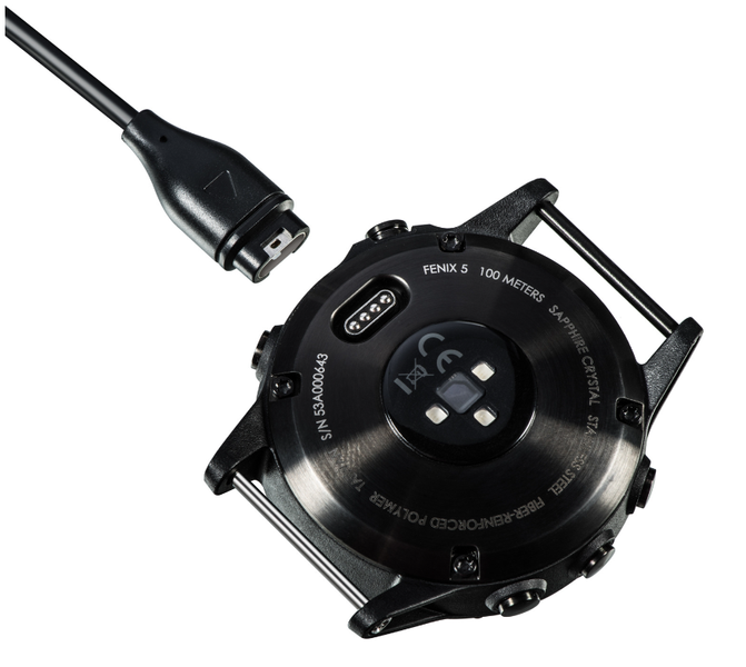 Зарядний пристрій CDK кабель (1m) USB для Garmin Fenix 6X / 6X Pro (014446) (black) 014654-124 фото