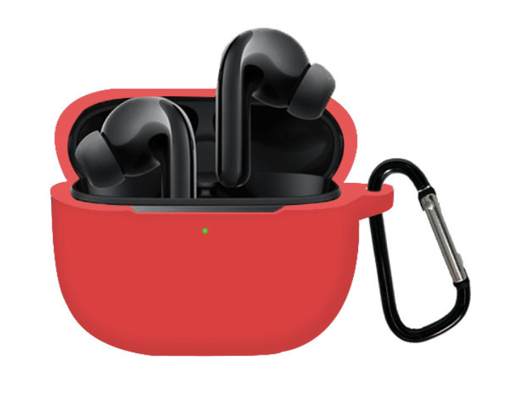 Чехол-накладка DK Silicone Candy Friendly с карабином для Xiaomi FlipBuds Pro (red) 012557-074 фото