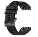 Ремінець 2шт CDK для Garmin Forerunner 955 | 22mm Silicone Sport Band Classic (015189) (black) 020829-124 фото 2