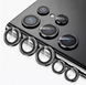 Защитное стекло на камеру DK Lens Metal Ring Eagle Eye для Samsung Galaxy S23 Ultra (S918) (black) 015718-062 фото 1