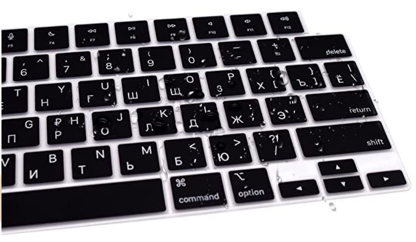 Накладка силикон на клавиатуру для Apple MacBook Pro 16" A2485 (2021) USA (013282) (black) 013282-690 фото