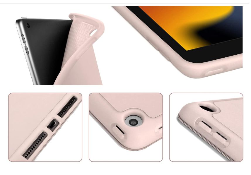 Чохол-книжка CDK Екошкіра силікон Smart Case Слот під стилус для Apple iPad 10.2" 8gen 2020 (011189) (pink 013744-083 фото