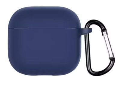 Чохол-накладка DK для Apple AirPods 4 | Silicone Candy Friendly з карабіном (dark blue) 018631-065 фото