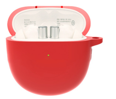Чохол-накладка DK Silicone Candy Friendly з карабіном для Realme Buds Air 2 Pro (red) 012705-074 фото