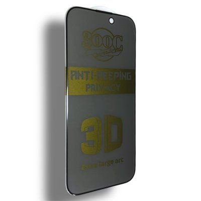 Захисне скло DK для Apple iPhone 14 Pro Max | 300C Large Arc Антишпигун Full Glue (018420) (black) 018420-062 фото