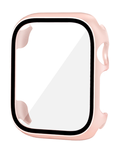 Чохол-накладка CDK Пластик Soft-Touch Glass Full Cover для Apple Watch 44 mm (015069) (pink) 015070-373 фото