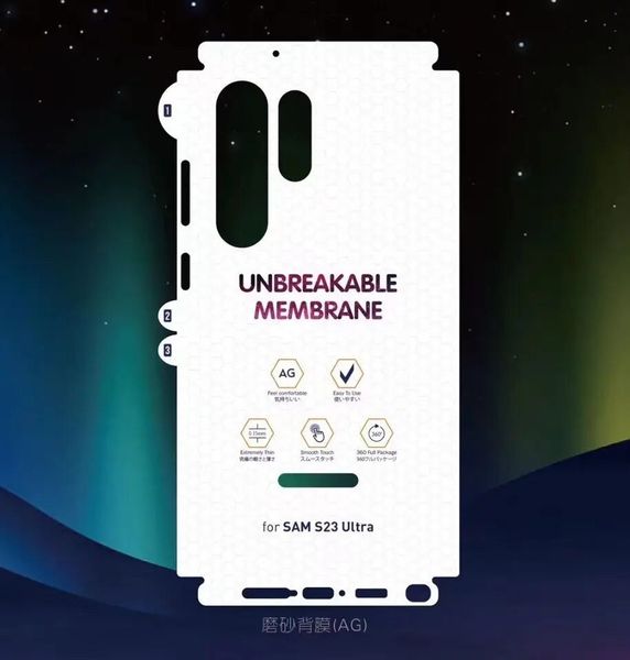 Захисна плівка DK AG Matte Unbreakable Membrane HydroGel 360° для Samsung Galaxy S23 Ultra (S918) (clear) 017101-063 фото