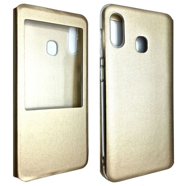 Чехол-книжка DK-Case силикон кожа для Samsung A20/A30 (gold) 08718-723 фото