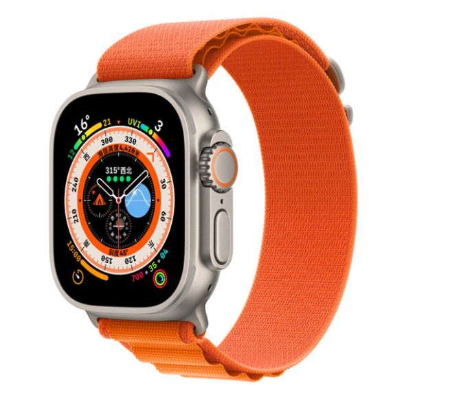 Ремінець CDK для Apple Watch 46 mm (Series 10) | Polyester Alpine Loop (015586) (orange) 018039-123 фото