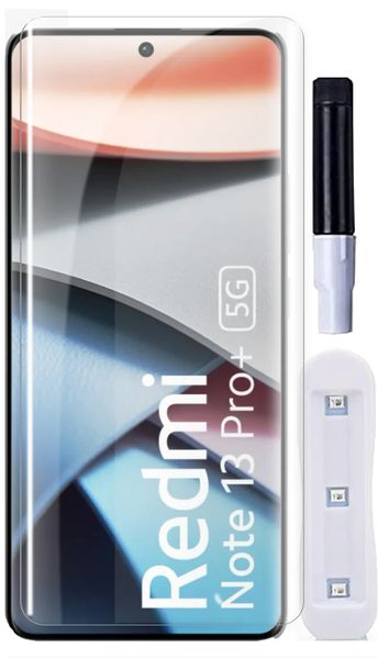 Защитное стекло DK UV Curved для Xiaomi Redmi Note 13 Pro+ (clear) 017496-063 фото