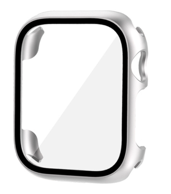 Чохол-накладка CDK Пластик Soft-Touch Glass Full Cover для Apple Watch 40 mm (015071) (silver) 015072-227 фото