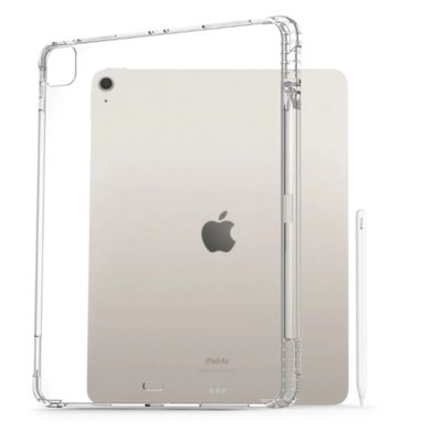 Чехол-накладка CDK для Apple iPad Air 13" M2 2024 | Silicone Corner Air Bag Слот под Стилус (015057) (clear) 017981-003 фото