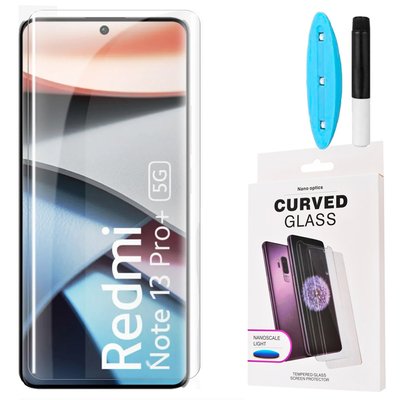 Захисне скло DK UV Curved для Xiaomi Redmi Note 13 Pro+ (clear) 017496-063 фото