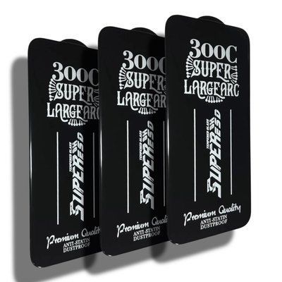 Захисне скло 3 шт CDK для Apple iPhone 17 Pro Max | 300C Large Arc Full Glue (018416) (black) 022245-062 фото