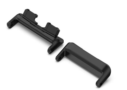 Перехідник DK сталевий під ремінець 16мм для Huawei Band 8 (2шт.) (black) 016261-124 фото