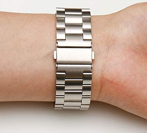 Ремінець CDK для Kospet Magic P10 | 22 mm Metal Fitlink Steel Watch Band (012874) (silver) 022905-227 фото