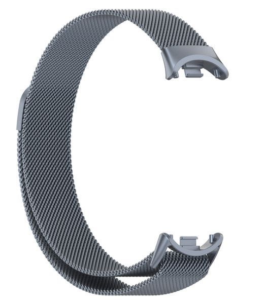 Ремінець 2 шт CDK для Xiaomi Mi Smart Band 9 | Metal Milanese Loop Magnetic (015814) (grey) 022270-385 фото
