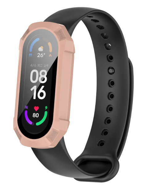 Чехол-накладка DK Пластик Glos Glass Full Cover для Xiaomi Mi Band 7 (pink) 014769-373 фото