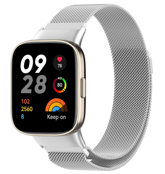 Ремешок DK Metal Milanese Loop Magnetic для Xiaomi Redmi Watch 3 (silver) 015832-227 фото