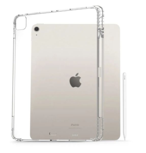 Чохол-накладка CDK для Apple iPad Air 13" M2 2024 Silicone Corner Air Bag Слот під Стилус (015057) (clear) 017981-003 фото