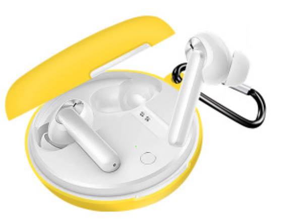 Чохол-накладка DK Silicone Candy Friendly з карабіном для Oppo Enco W31 (yellow) 011167-147 фото