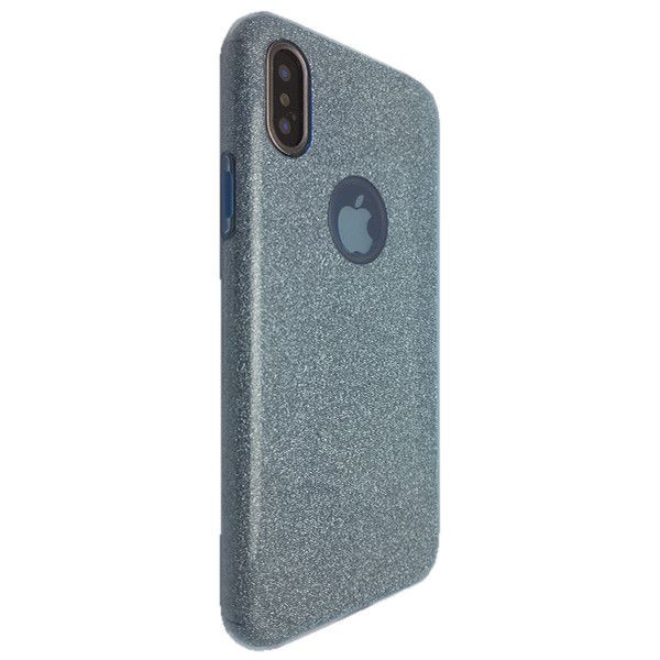 Чохол-накладка DK Silicone Glitter Heaven Rain для Apple iPhone X / XS (dark) 06622-771 фото