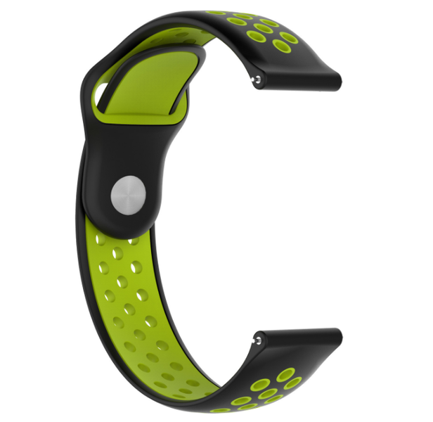 Ремінець CDK Silicone Sport Band Nike 22mm для Huawei Watch GT2 46mm (011907) (black / green) 012046-962 фото