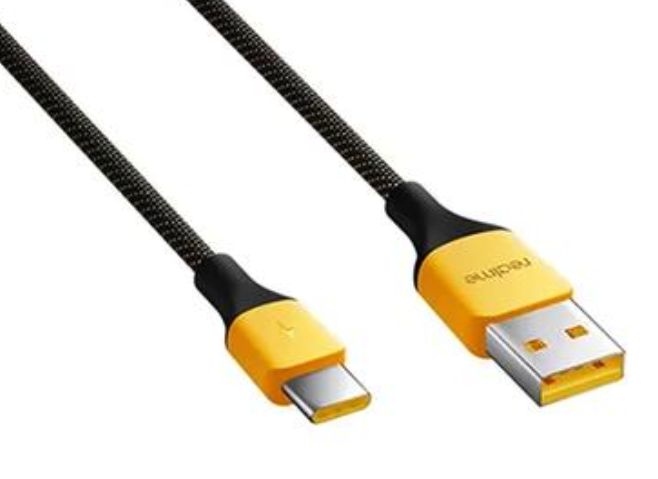 Кабель Data Cable Fast Charging 27W / 3A 1m USB на Type-C / USB-C для Realme (RMW2189) (yellow) 017690-011 фото