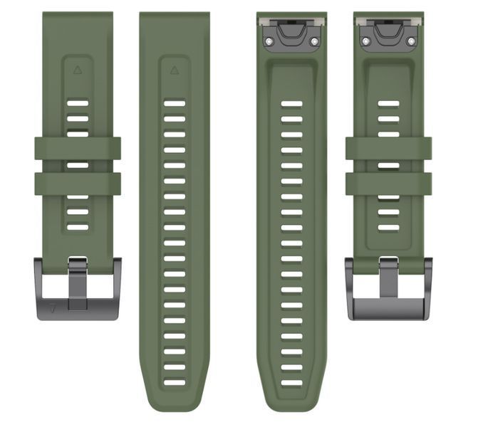 Ремінець 2 шт CDK для Garmin Forerunner 970 | 22 mm Silicone Sport Band Classic (015189) (green) 021728-133 фото