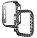 Чехол-накладка DK Пластик Carbon Glass Full Cover для Apple Watch 40mm (black) 011431-124 фото 1