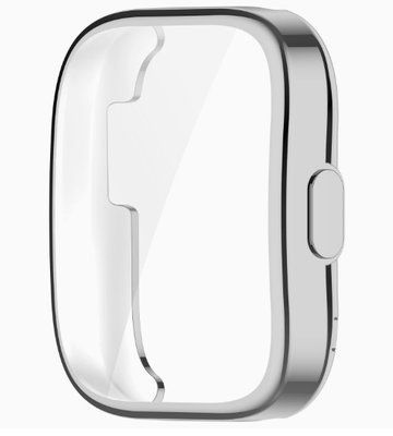 Чехол-накладка DK для Xiaomi Amazfit Bip 5 | Silicone Face Case (silver) 017110-227 фото