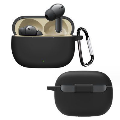 Чохол-накладка CDK для Realme Buds T310 | Silicone Candy Friendly з карабіном (017219) (black) 019513-064 фото