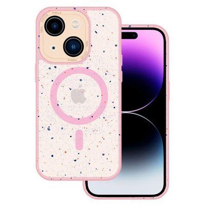 Чехол-накладка DK для Apple iPhone 14 | MagSafe Composite Matte Splash (pink) 018514-106 фото