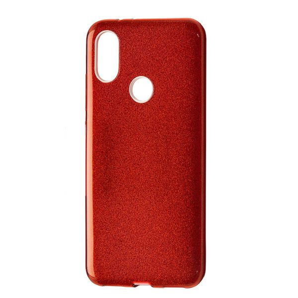 Чохол-накладка DK Silicone Glitter Heaven Rain для Xiaomi Redmi Note 7 Pro (red) 08412-757 фото