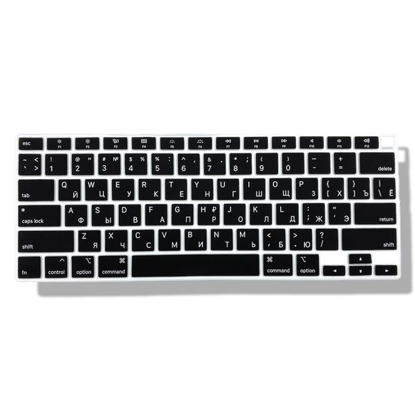 Накладка силікон на клавіатуру для Apple MacBook Air 13" (2020) US (black) 010467-722 фото