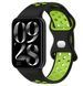 Ремінець 2 шт CDK для Xiaomi Mi Smart Band 9 Pro | Silicone Sport Band Nike (017600) (black/green) 022134-962 фото 4