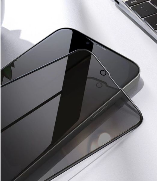 Захисне скло DK Full Glue Антишпигун для Apple iPhone 13 Pro Max (black) 013350-062 фото