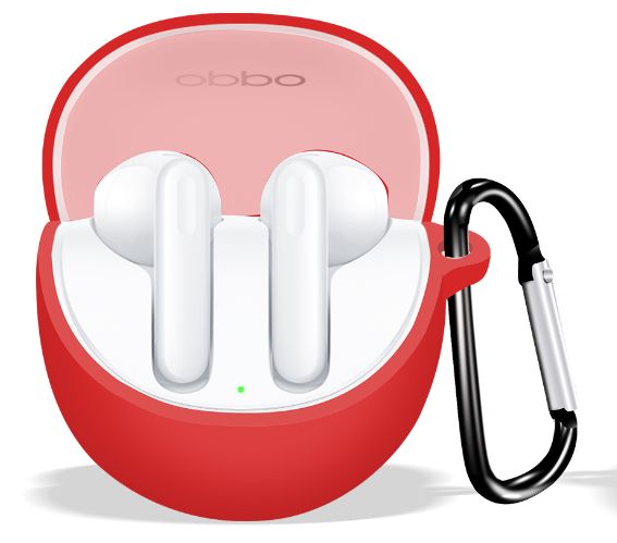 Чехол-накладка DK Silicone Candy Friendly с карабином для Oppo Enco Air 3 (red) 016054-074 фото